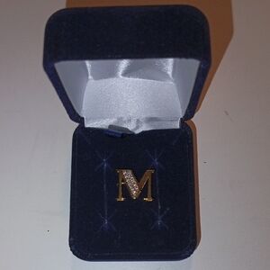 Avon Gold Initial 'M' Necklace